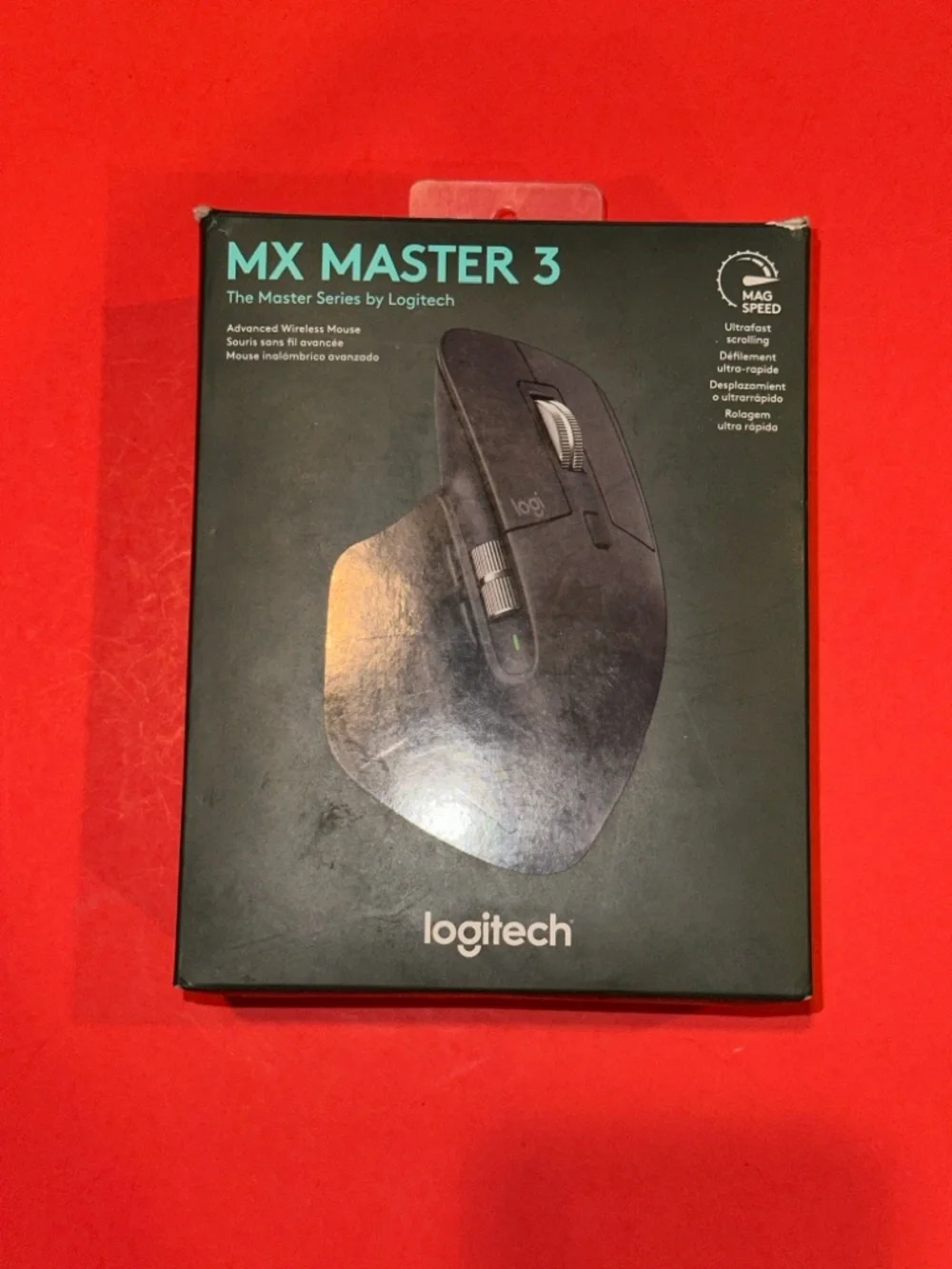 Logitech MX Master 3 Black Wireless Mouse w/USB Receiver TESTED READ